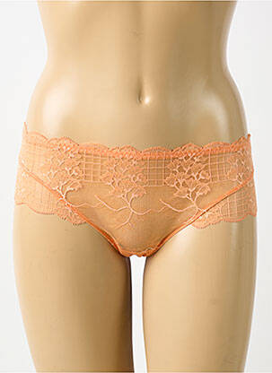 Culotte tissage dentelle orange SIMONE PERELE femme