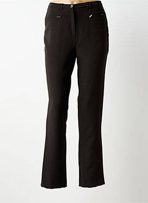 Pantalon droit stretch taille normale noir GUY DUBOUIS femme