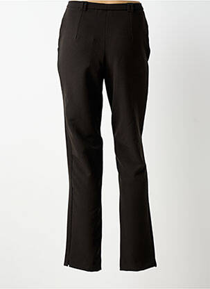 Pantalon droit stretch taille normale noir GUY DUBOUIS femme