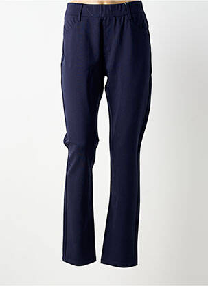 Pantalon droit stretch taille normale bleu TELMAIL femme