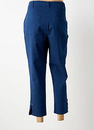 Pantalon 7/8 stretch taille normale bleu GUY DUBOUIS femme