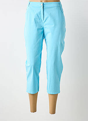 Pantacourt stretch taille normale bleu GUY DUBOUIS femme