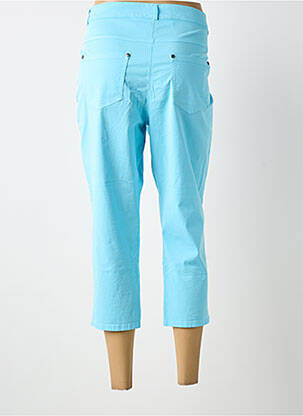 Pantacourt stretch taille normale bleu GUY DUBOUIS femme