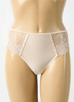 Culotte effet matière satinée beige SIMONE PERELE femme