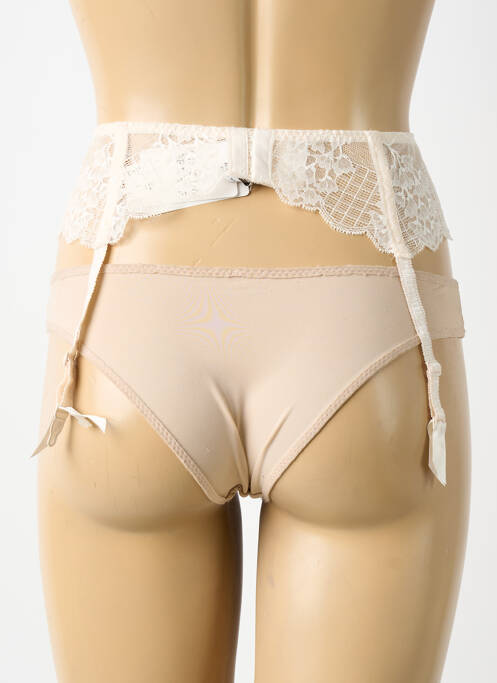 Guêpière/porte-jarretelle effet matière satinée blanc SIMONE PERELE femme