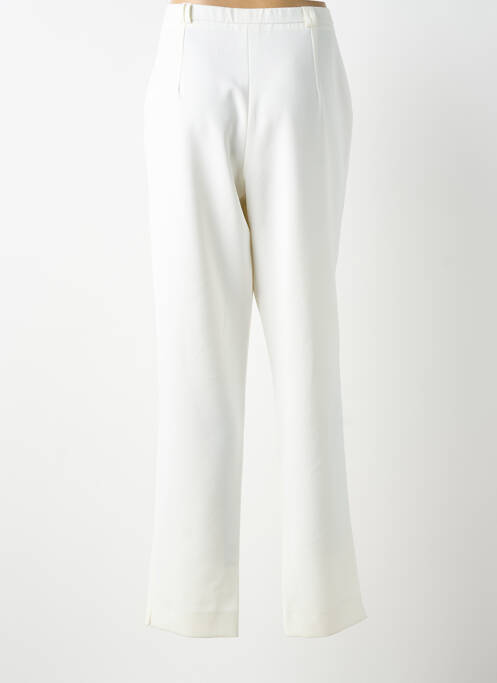 Pantalon droit stretch taille normale blanc GUY DUBOUIS femme