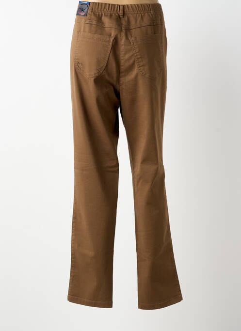 Pantalon droit stretch taille normale marron TONI femme