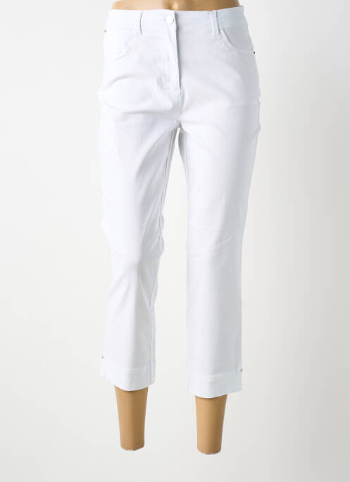 Pantalon 7/8 stretch taille normale blanc DIANE LAURY femme