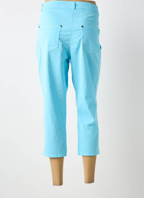 Pantacourt stretch taille normale bleu GUY DUBOUIS femme