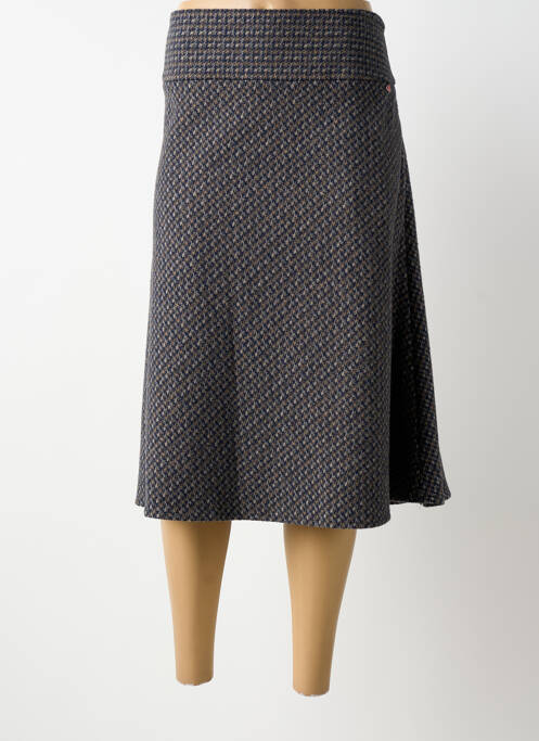 Jupe mi-longue stretch noir TONI femme