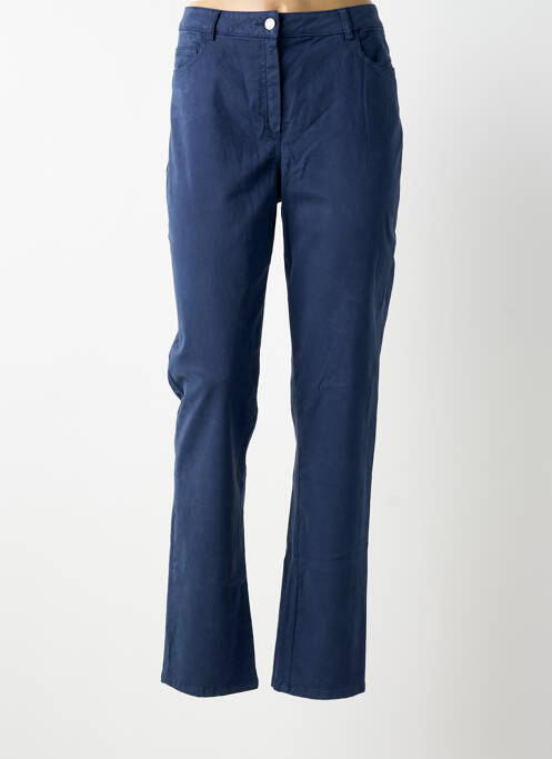 Pantalon droit bleu GUY DUBOUIS femme