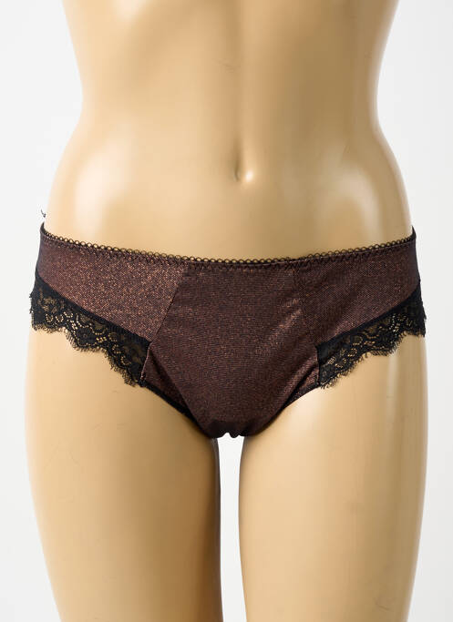 Tanga noir ANTIGEL femme