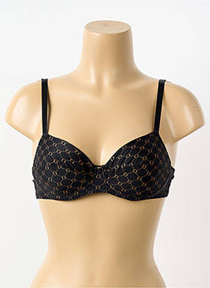 Soutien-gorge effet matière satinée haut soutien-gorge emboitant noir ANTIGEL femme