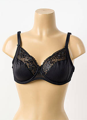 Soutien-gorge effet matière satinée haut soutien-gorge emboitant noir CHANTELLE femme