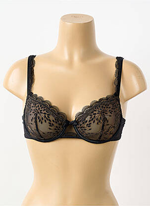 Soutien-gorge effet matière satinée haut soutien-gorge emboitant noir SIMONE PERELE femme
