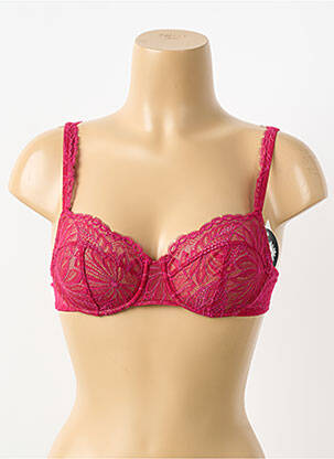 Soutien-gorge effet matière satinée haut soutien-gorge balconnet rose SIMONE PERELE femme