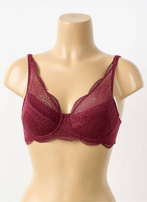 Soutien-gorge légère et transparente haut soutien-gorge moulé rouge SIMONE PERELE femme