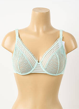 Soutien-gorge effet matière satinée haut soutien-gorge emboitant vert SIMONE PERELE femme