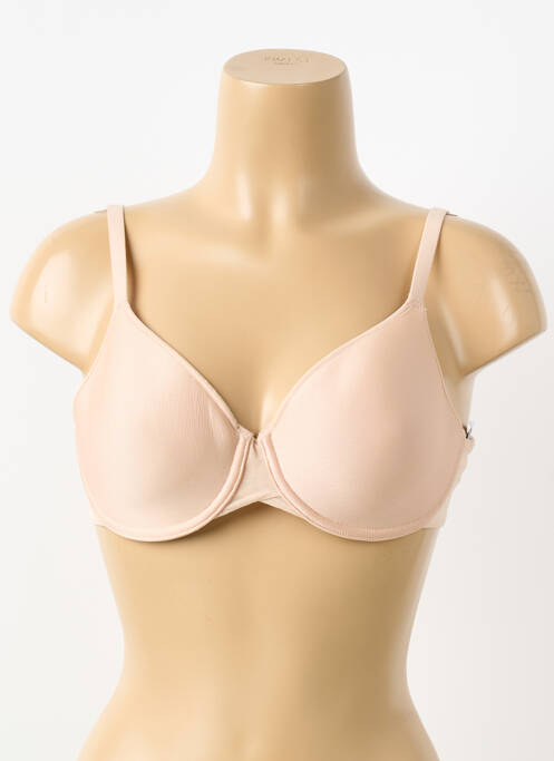 Soutien-gorge effet matière satinée haut soutien-gorge emboitant chair CHANTELLE femme