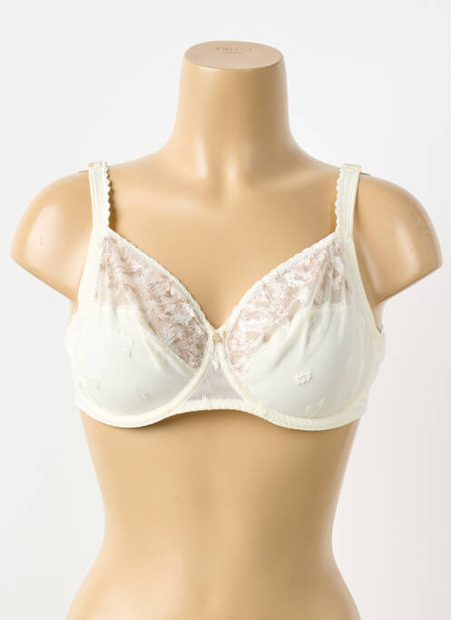 Soutien-gorge effet matière satinée haut soutien-gorge emboitant beige CHANTELLE femme