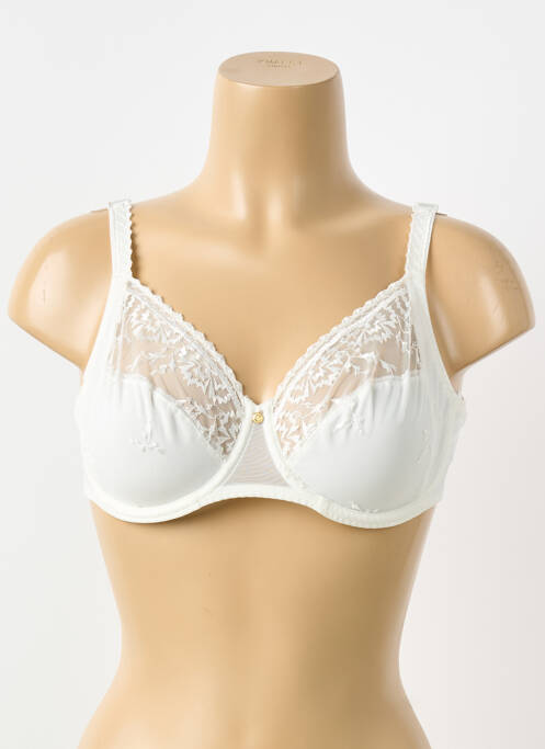 Soutien-gorge effet matière satinée haut soutien-gorge emboitant blanc CHANTELLE femme