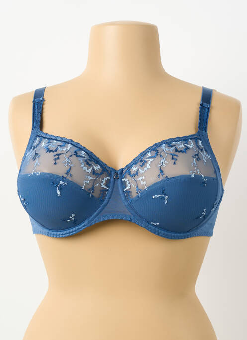 Soutien-gorge bretelle multi position haut soutien-gorge emboitant bleu CHANTELLE femme