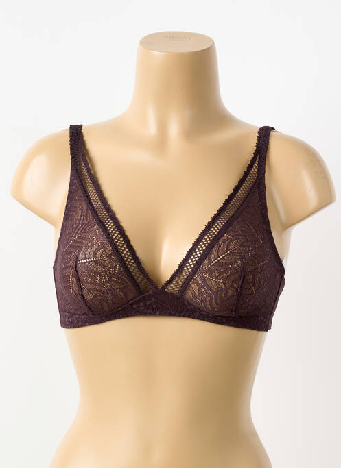 Soutien-gorge bretelle multi position haut soutien-gorge emboitant marron SIMONE PERELE femme