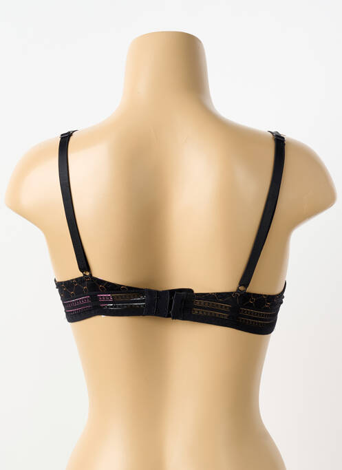 Soutien-gorge effet matière satinée haut soutien-gorge emboitant noir ANTIGEL femme