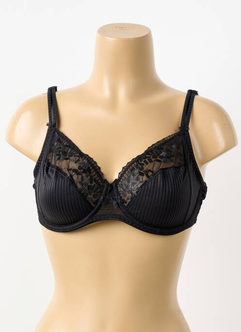 Soutien-gorge effet matière satinée haut soutien-gorge emboitant noir CHANTELLE femme