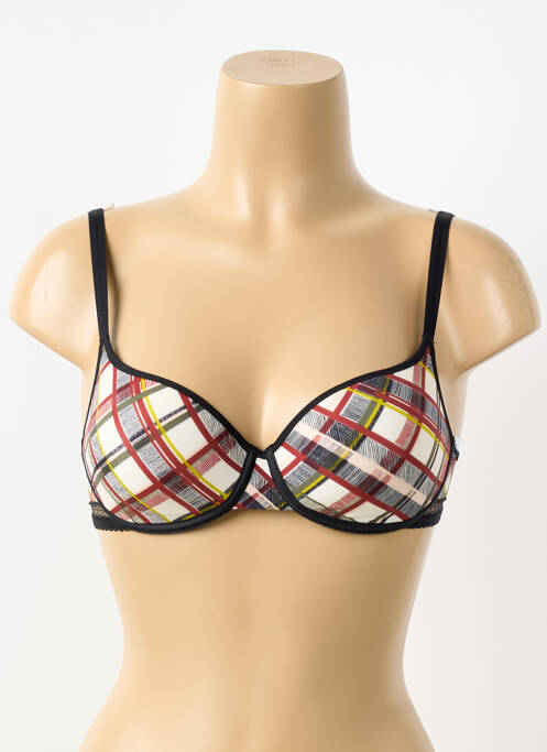 Soutien-gorge effet matière satinée haut soutien-gorge moulé noir PASSIONATA femme