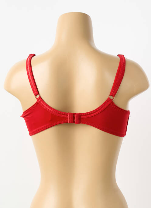 Soutien-gorge effet matière satinée haut soutien-gorge emboitant rouge CHANTELLE femme