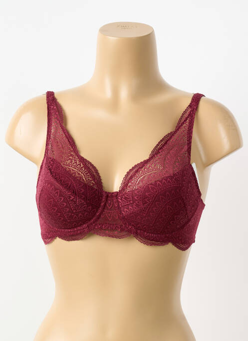 Soutien-gorge légère et transparente haut soutien-gorge moulé rouge SIMONE PERELE femme
