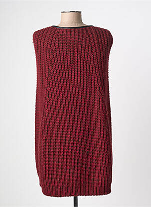 Pull resserrée sur le bas sans manche rouge ANNA RITA N femme