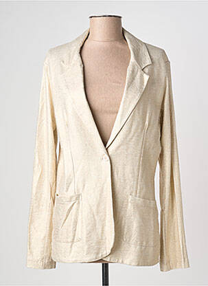 Blazer coupe cintrée or MAJESTIC FILATURES femme