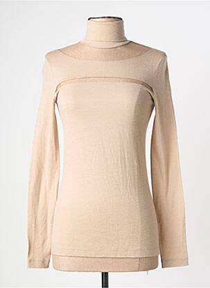 Sous-pull coupe cintrée manches longues beige DANAPISARRA femme