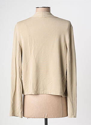 Veste casual coupe droite beige MAJESTIC FILATURES femme