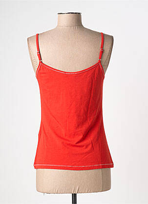 Top coupe cintrée fines bretelles orange CHACOK femme