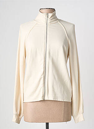 Veste casual beige MAJESTIC FILATURES femme