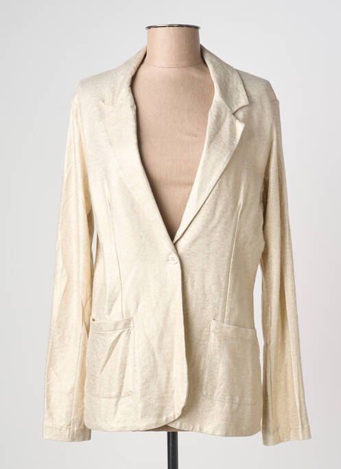 Blazer coupe cintrée or MAJESTIC FILATURES femme