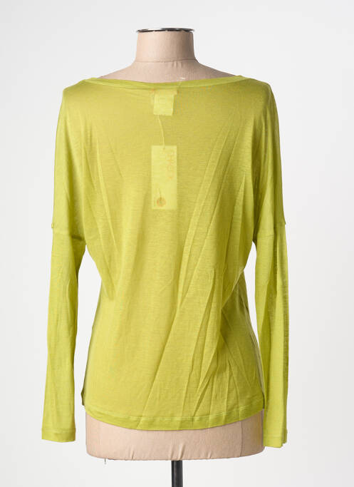 Top coupe cintrée manches longues vert CHACOK femme