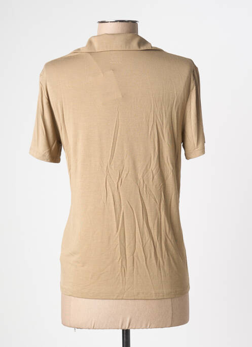 Polo beige MAJESTIC FILATURES femme