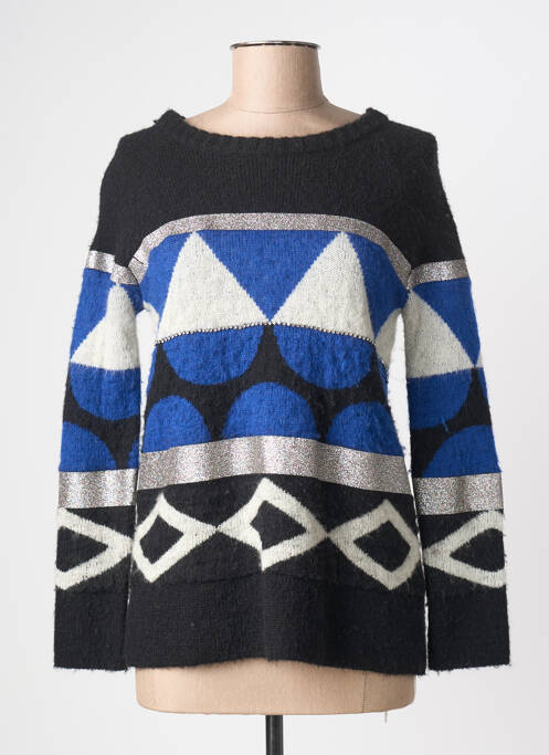 Pull col rond manches longues bleu ANNA RITA N femme