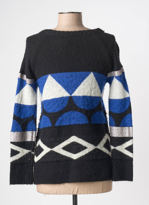 Pull col rond manches longues bleu ANNA RITA N femme