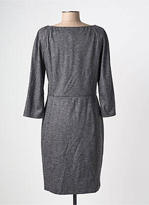 Robe mi-longue manches longues manches longues gris ZYGA femme