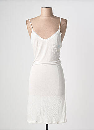Jupon /fond de robe coupe cintrée blanc MAJESTIC FILATURES femme