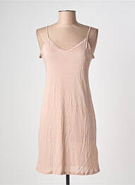 Jupon /fond de robe coupe cintrée marron MAJESTIC FILATURES femme