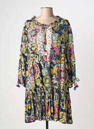 Robe courte manches longues manches longues bleu CHIARA FIORINI femme