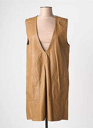 Robe courte sans manche sans manche marron MAX MARA femme