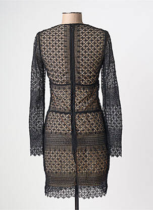 Robe courte fermeture zippée au dos manches longues noir VALERIE KHALFON femme