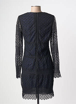 Robe courte fermeture zippée au dos manches longues bleu VALERIE KHALFON femme